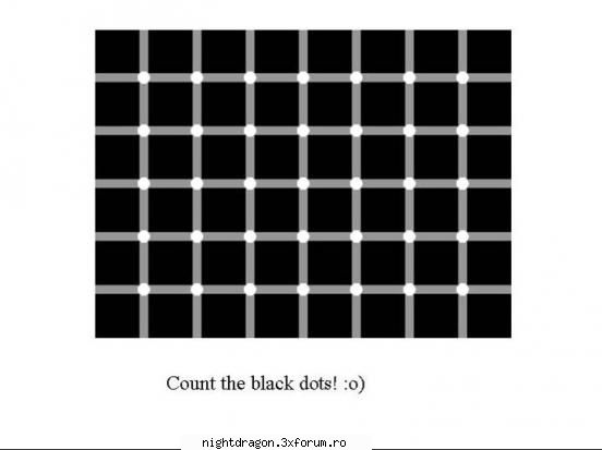 iluzii optice numarati punctele negre