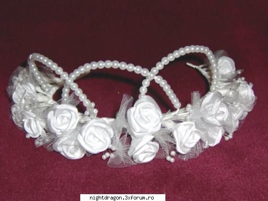 accesorii mirese coronita flori perle