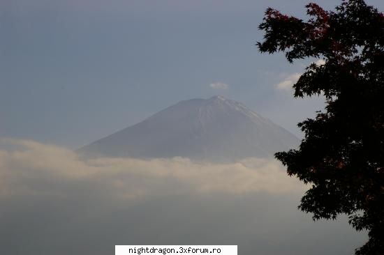 galerie foto -locuri frumoase glob muntele fuji inconjurat nori
