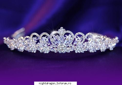 accesorii mirese tiara argint cristale (austria)